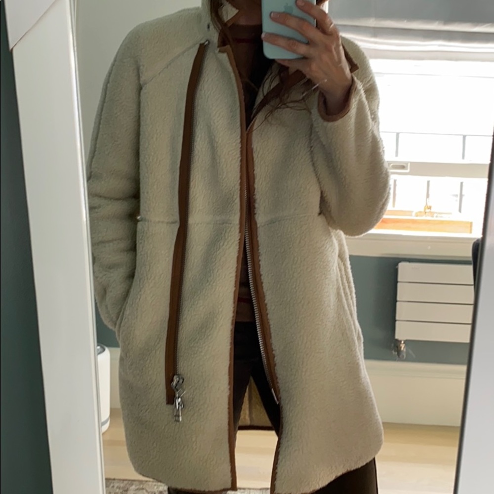 Madewell Sherpa teddy bear coat size xxs